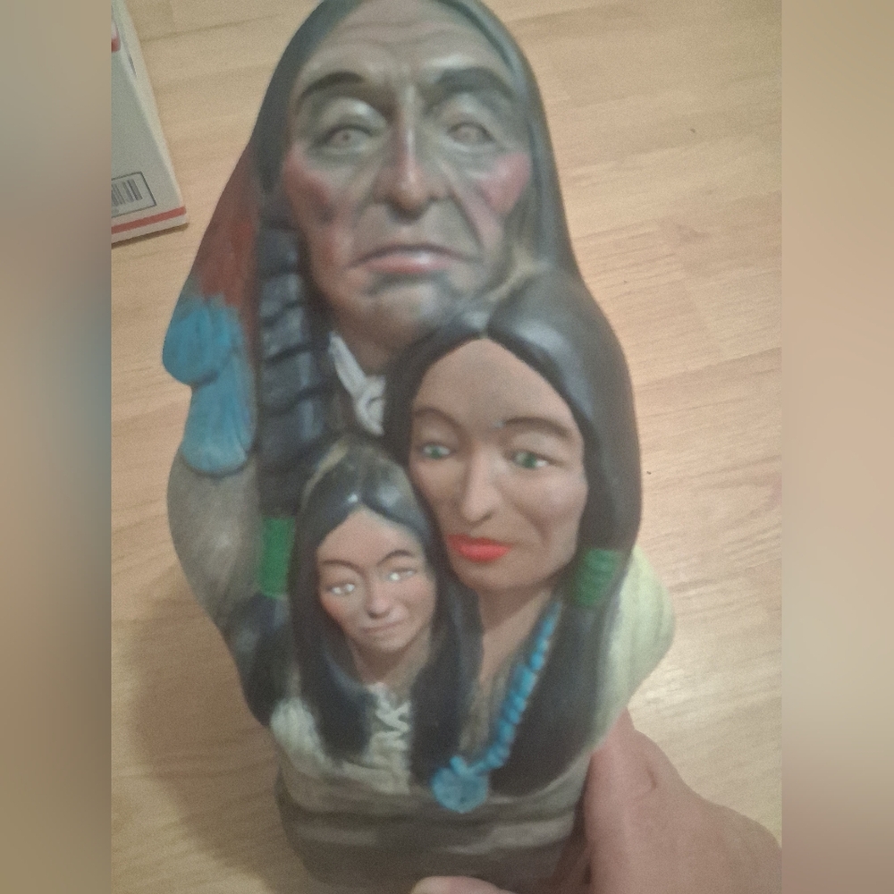 Native American Family Figurine